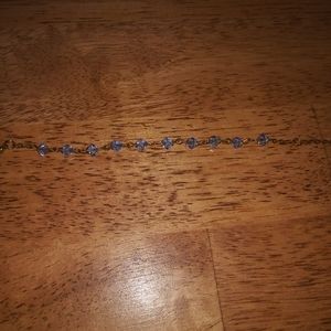 Blue crystal bracelet